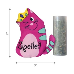 Best Cat Toy Refillable Catnip Toy Purrsonality Spoiled Supplies Collars, Scratchers, Toys, Etc.