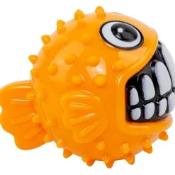 Clearance Grinz Puffer Fish Dog Toy Supplies Leashes, Collars, Beds, Flea & Tick, Etc. | Toys Interactive, Plush, Etc.