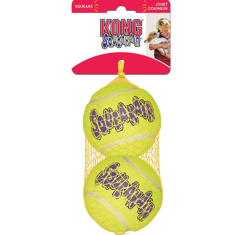 Sale SqueakAir Tennis Balls - Large - 2 Pack Supplies Leashes, Collars, Beds, Flea & Tick, Etc. | Toys Interactive, Plush, Etc.