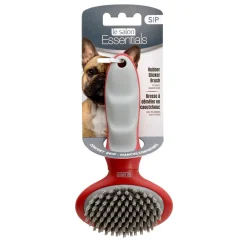 Sale Essentials Rubber Slicker Brush For Dogs Supplies Leashes, Collars, Beds, Flea & Tick, Etc.