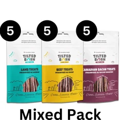 Hot Max Value Pack: Dog Treats 15 Pack - (5) Canadian Bacon, (5) Canadian Beef, (5) Canadian Lamb Treats Treats Treats & Chews
