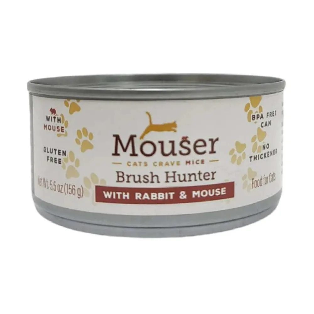 Clearance Brush Hunter With Rabbit and Mouse Canned Cat Food Wet Food Cans, Pouches, Tetra Paks, Etc.