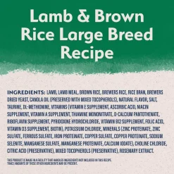 Sale Limited Ingredient Large Breed Lamb & Rice Dog Food Food Dry, Wet, Freeze Dried, Etc.