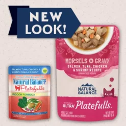 New Platefulls Salmon, Tuna, Chicken, & Shrimp Wet Cat Food Wet Food Cans, Pouches, Tetra Paks, Etc.