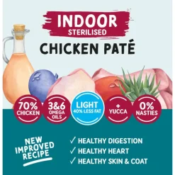 Hot Cat Indoor Spay/Neuter Pouch Chicken Pate Wet Food Cans, Pouches, Tetra Paks, Etc.