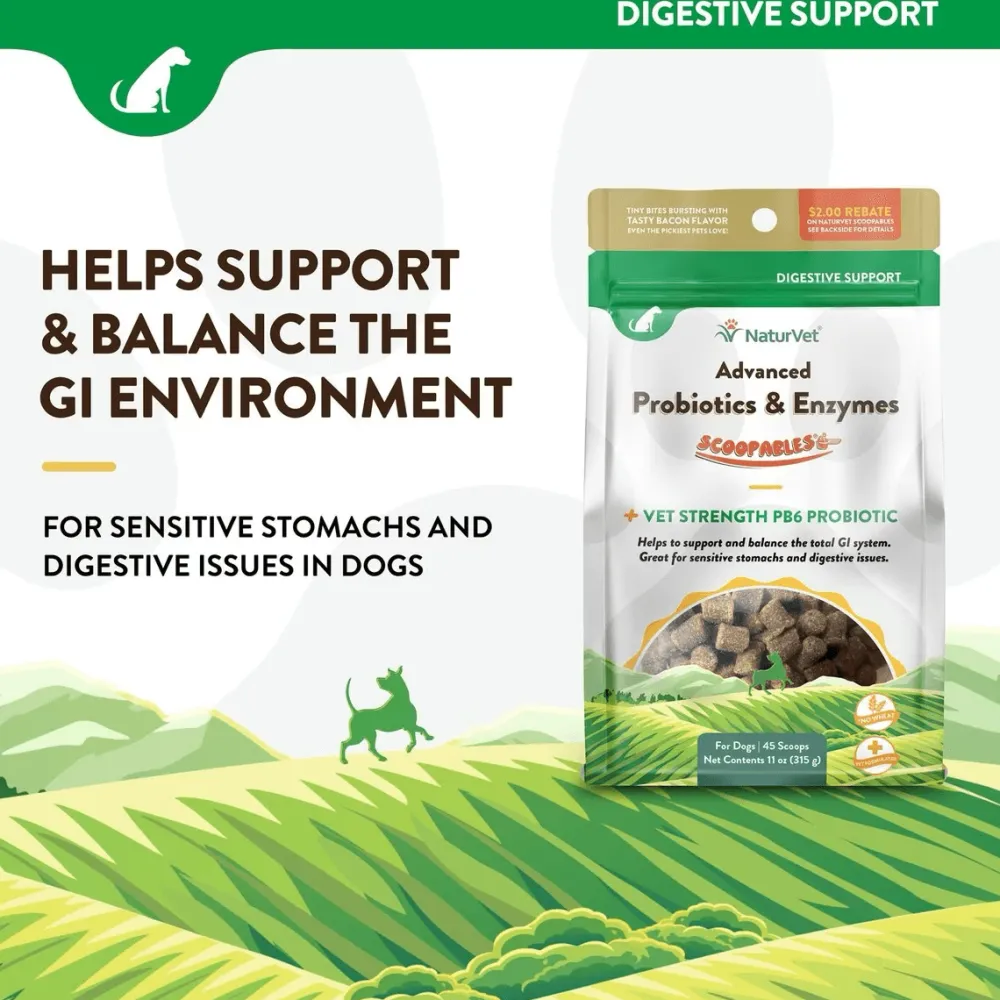 Clearance Dog Advanced Probiotics & Enzymes Supplies Leashes, Collars, Beds, Flea & Tick, Etc.
