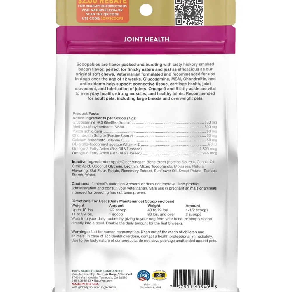 Online Scoopables Glucosamine DS Plus Level 2 Moderate Joint Care Dog Supplement Supplies Leashes, Collars, Beds, Flea & Tick, Etc.