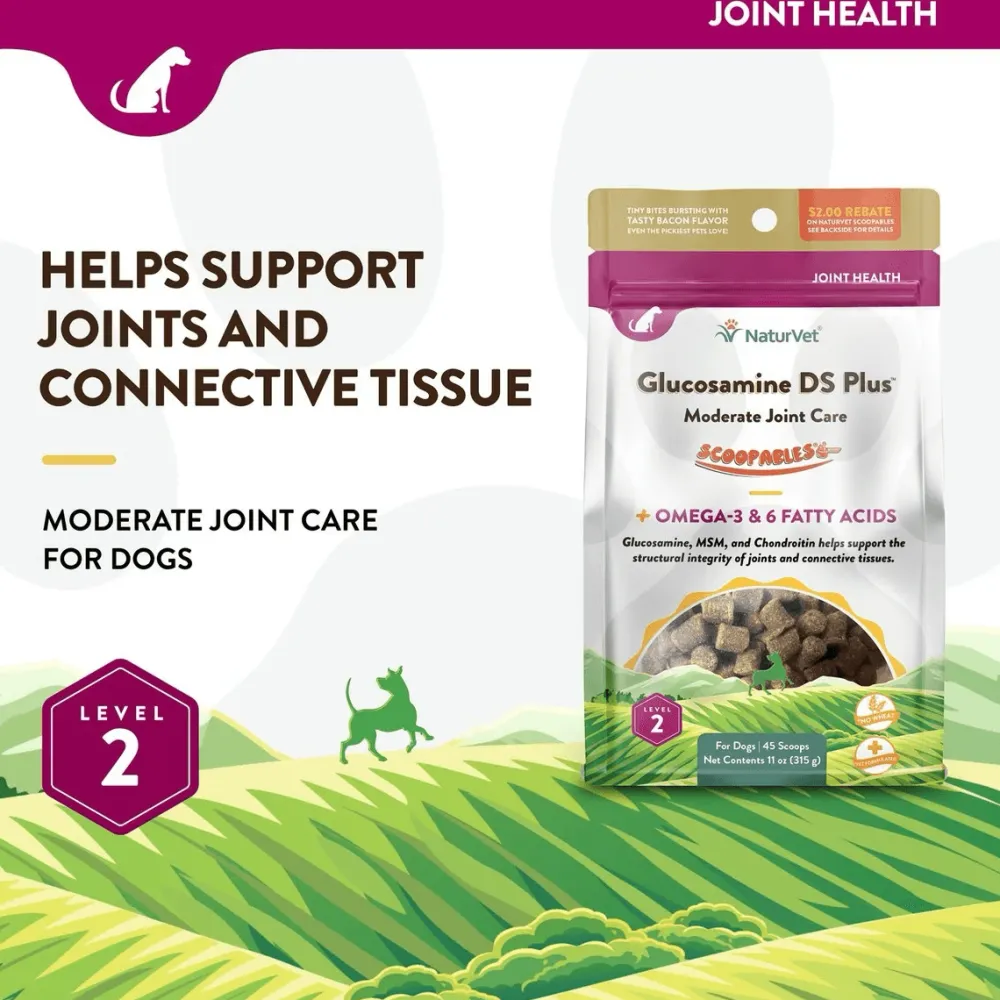 Online Scoopables Glucosamine DS Plus Level 2 Moderate Joint Care Dog Supplement Supplies Leashes, Collars, Beds, Flea & Tick, Etc.