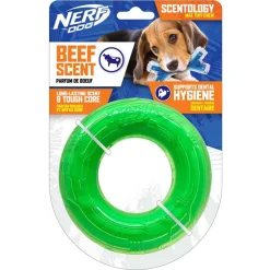 New Scentology Dog Toy Beef Scented Small Green Ring Supplies Leashes, Collars, Beds, Flea & Tick, Etc. | Toys Interactive, Plush, Etc.