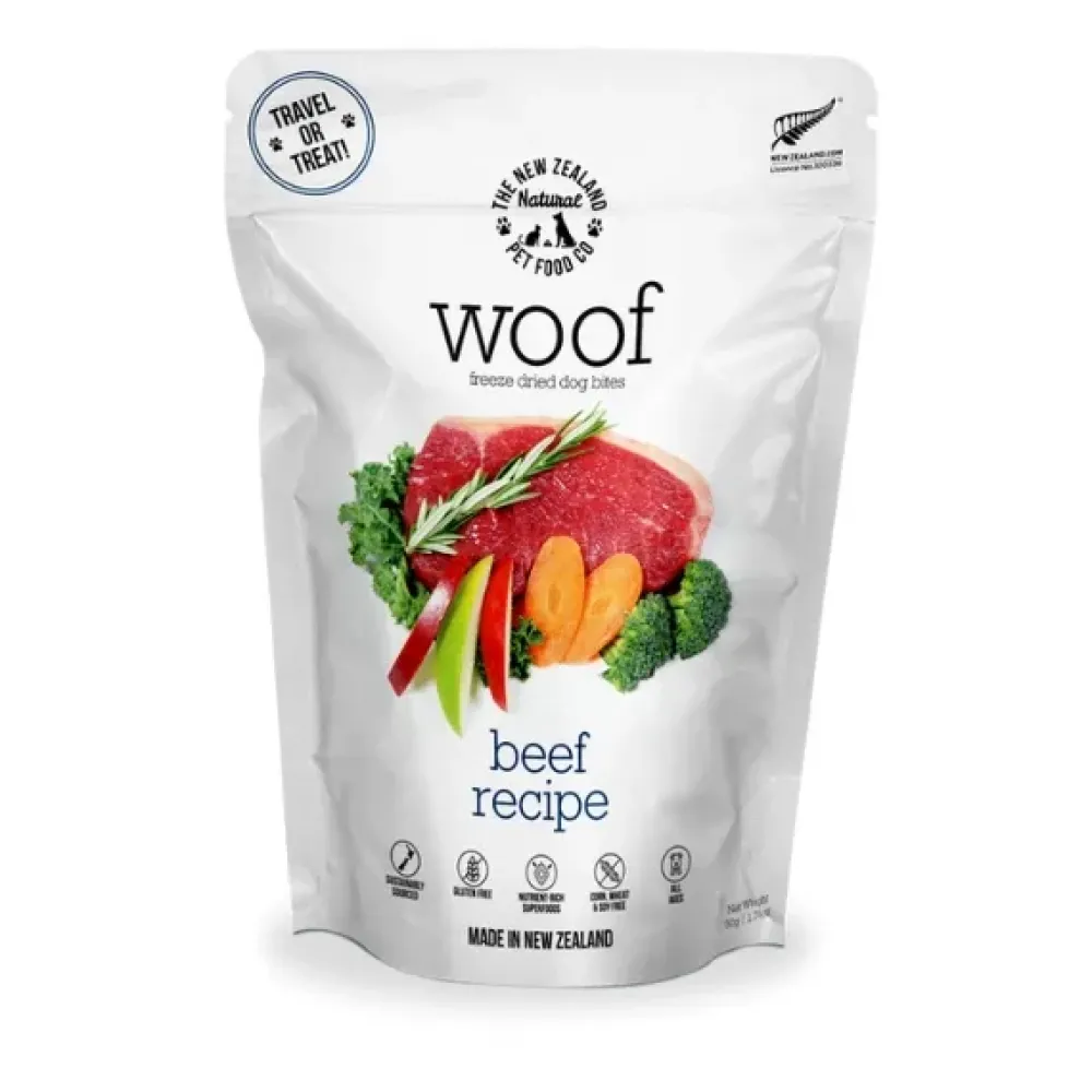 Best New Zealand Pet Food Woof Freeze Dried Bites Beef Food Dry, Wet, Freeze Dried, Etc.