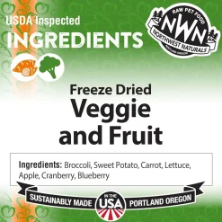 Fashion Functional Topper Veggie & Fruit Food Dry, Wet, Freeze Dried, Etc.
