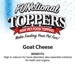 New Functional Topper Goat Cheese Food Dry, Wet, Freeze Dried, Etc.