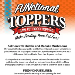Clearance Functional Salmon & Mushrooms Food Dry, Wet, Freeze Dried, Etc.