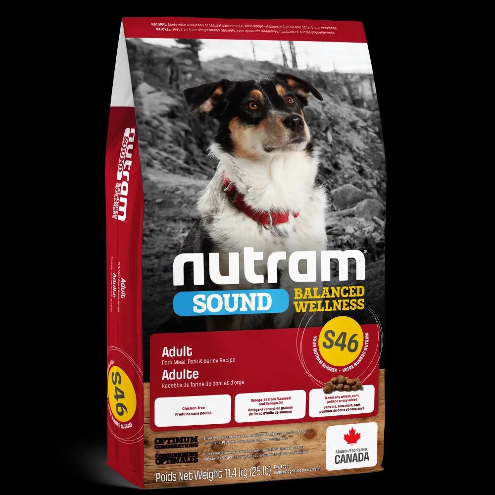 Best Dog Sound S46 Pork & Barley Food Dry, Wet, Freeze Dried, Etc.