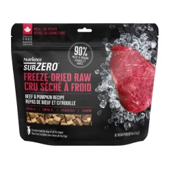 Outlet Dog Grain Free Subzero Freeze Dried Raw Beef & Pumpkin Food Dry, Wet, Freeze Dried, Etc.