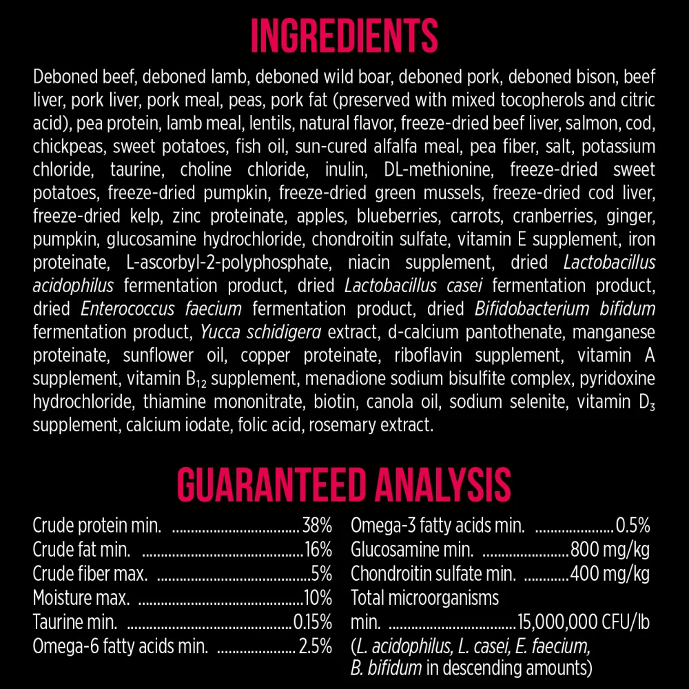 Sale Grain Free Dog Food SubZero Small Breed Prairie Red Food Dry, Wet, Freeze Dried, Etc.