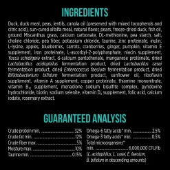 Hot Grain Free SubZero Duck & Pear Limited Ingredient Cat Food Dry Food Dry Cat Food
