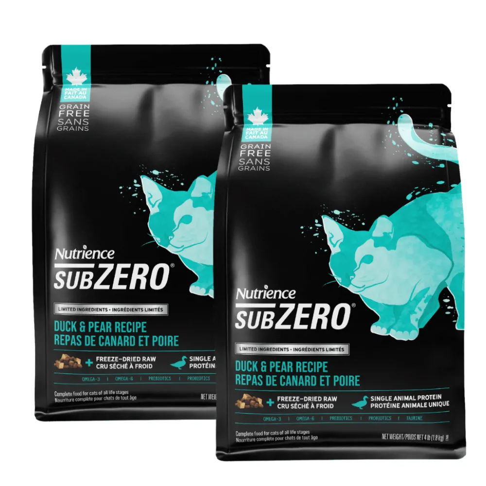 Hot Grain Free SubZero Duck & Pear Limited Ingredient Cat Food Dry Food Dry Cat Food
