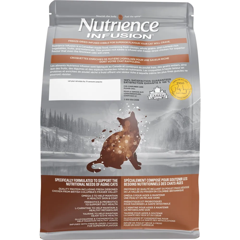 New Infusion Cat Food Healthy Senior Chicken Recipe Dry Food Dry Cat Food