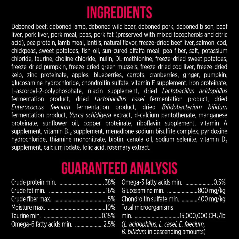 Best SubZero Prairie Red Large Breed Grain Free Dog Food Food Dry, Wet, Freeze Dried, Etc.