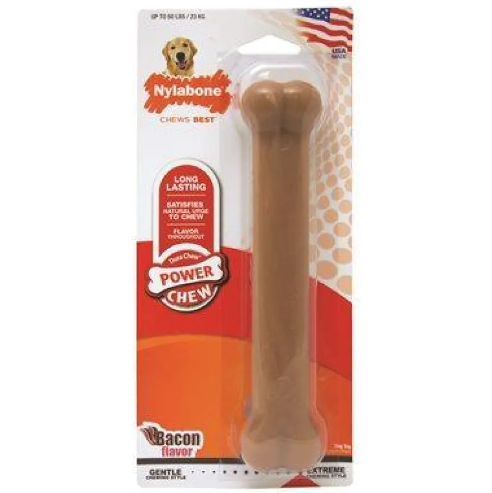 New Durachew Bacon Bone Supplies Leashes, Collars, Beds, Flea & Tick, Etc. | Toys Interactive, Plush, Etc.