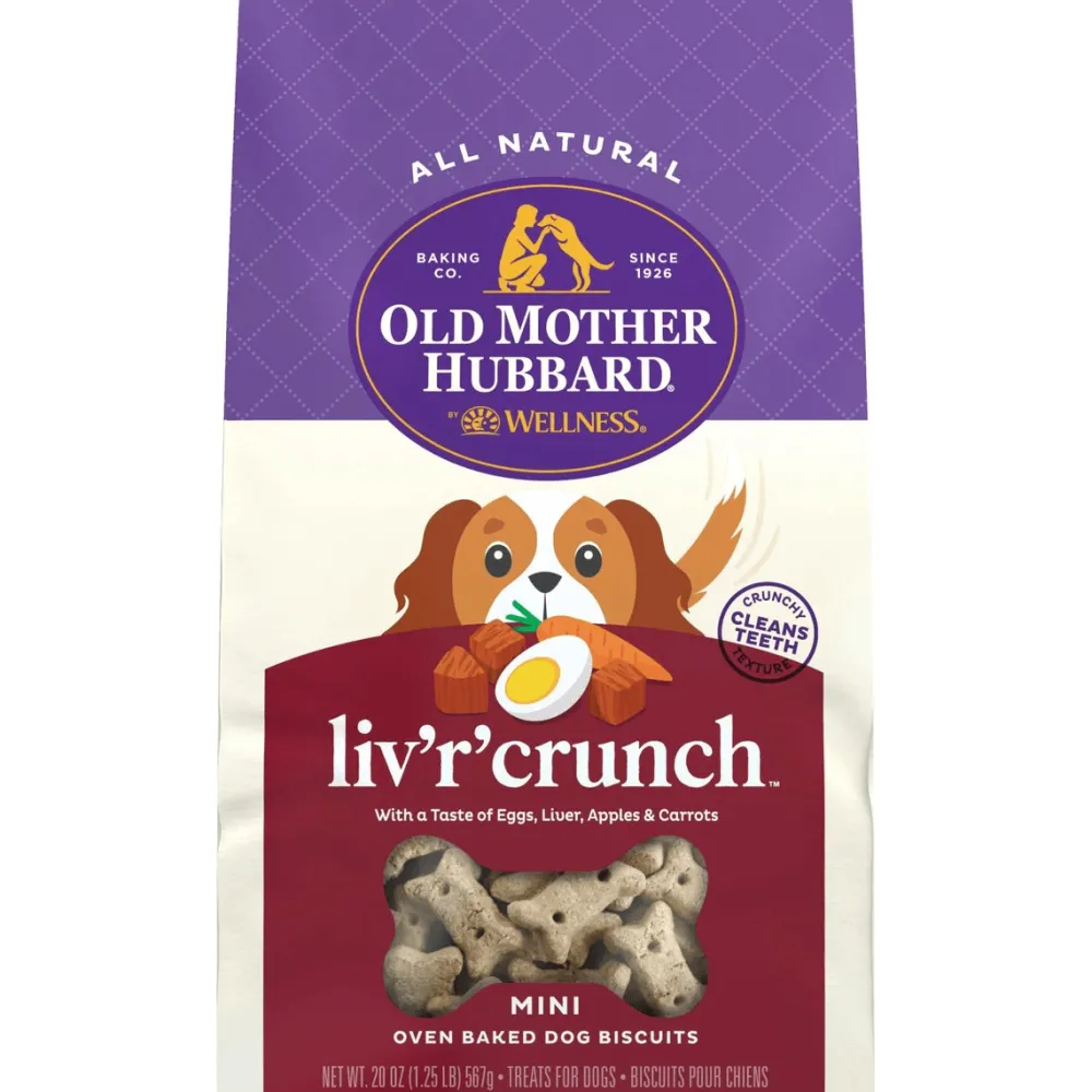 New Classic Liv'R'Crunch Natural Mini Oven-Baked Biscuits Dog Treats Treats Treats & Chews