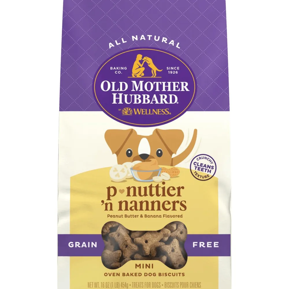 Discount Classic P-Nuttier 'N Nanners Grain Free Mini Oven-Baked Biscuits Dog Treats Treats Treats & Chews