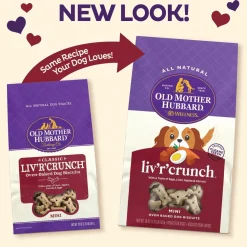 New Classic Liv'R'Crunch Natural Mini Oven-Baked Biscuits Dog Treats Treats Treats & Chews