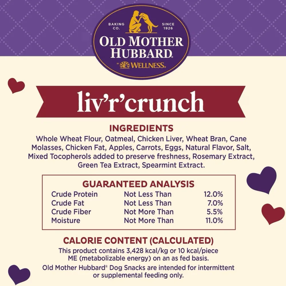 New Classic Liv'R'Crunch Natural Mini Oven-Baked Biscuits Dog Treats Treats Treats & Chews