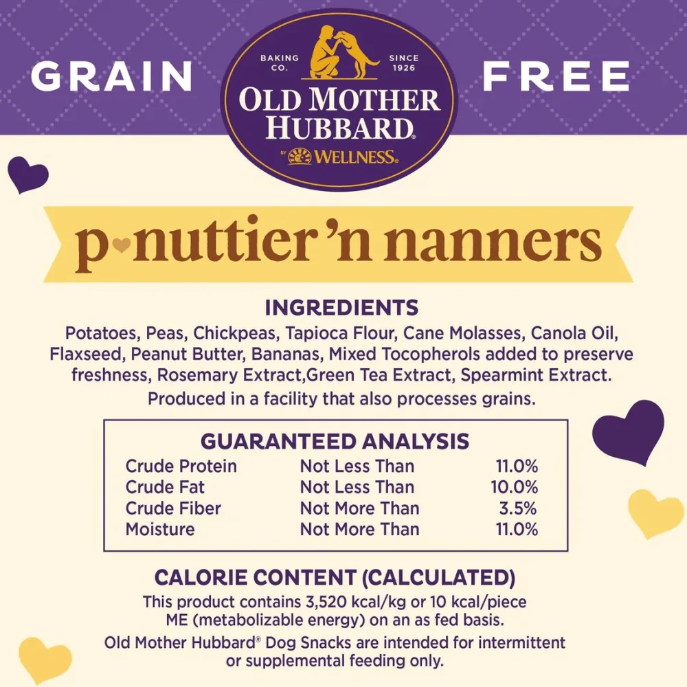 Discount Classic P-Nuttier 'N Nanners Grain Free Mini Oven-Baked Biscuits Dog Treats Treats Treats & Chews