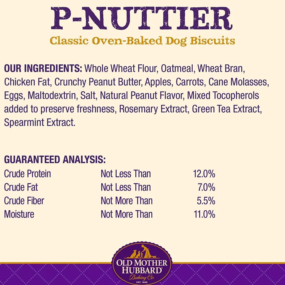 Clearance Classic P-Nuttier Natural Oven-Baked Biscuits Dog Treats Treats Treats & Chews