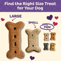 Clearance Classic Chicken Pot Pie Natural Mini Oven-Baked Biscuits Dog Treats Treats Treats & Chews
