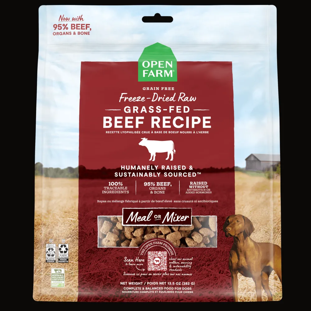 Fashion Dog Food Grass Fed Beef Freeze Dried Raw Food Dry, Wet, Freeze Dried, Etc.