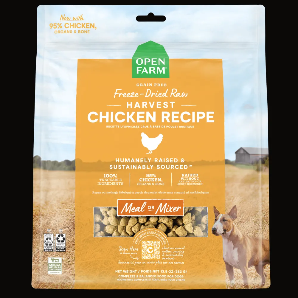 New Dog Food Harvest Chicken Freeze Dried Raw Food Dry, Wet, Freeze Dried, Etc.