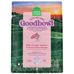 Discount GoodBowl Wild-Caught Salmon & Brown Rice Recipe for Cats Dry Food Dry Cat Food