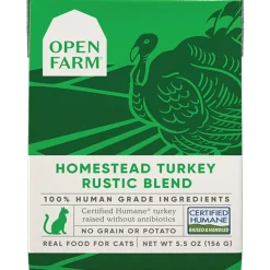 New Wet Cat Food Homestead Turkey Rustic Blend Wet Food Cans, Pouches, Tetra Paks, Etc.