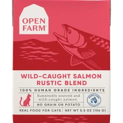 New Wet Cat Food Wild Caught Salmon Rustic Blend Wet Food Cans, Pouches, Tetra Paks, Etc. | Dry Food Dry Cat Food