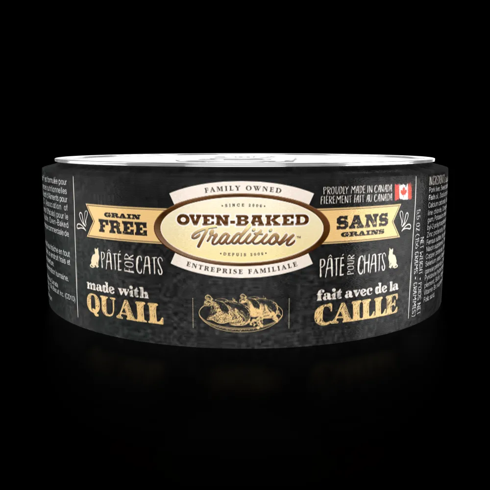 Sale Oven Baked Cat Can Grain Free Quail Pate Wet Food Cans, Pouches, Tetra Paks, Etc.