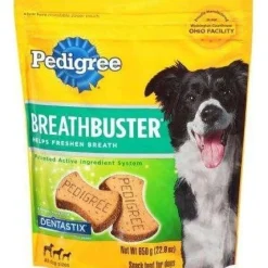 Clearance Pedigree Breathbuster Dog Biscuit Treats Treats & Chews