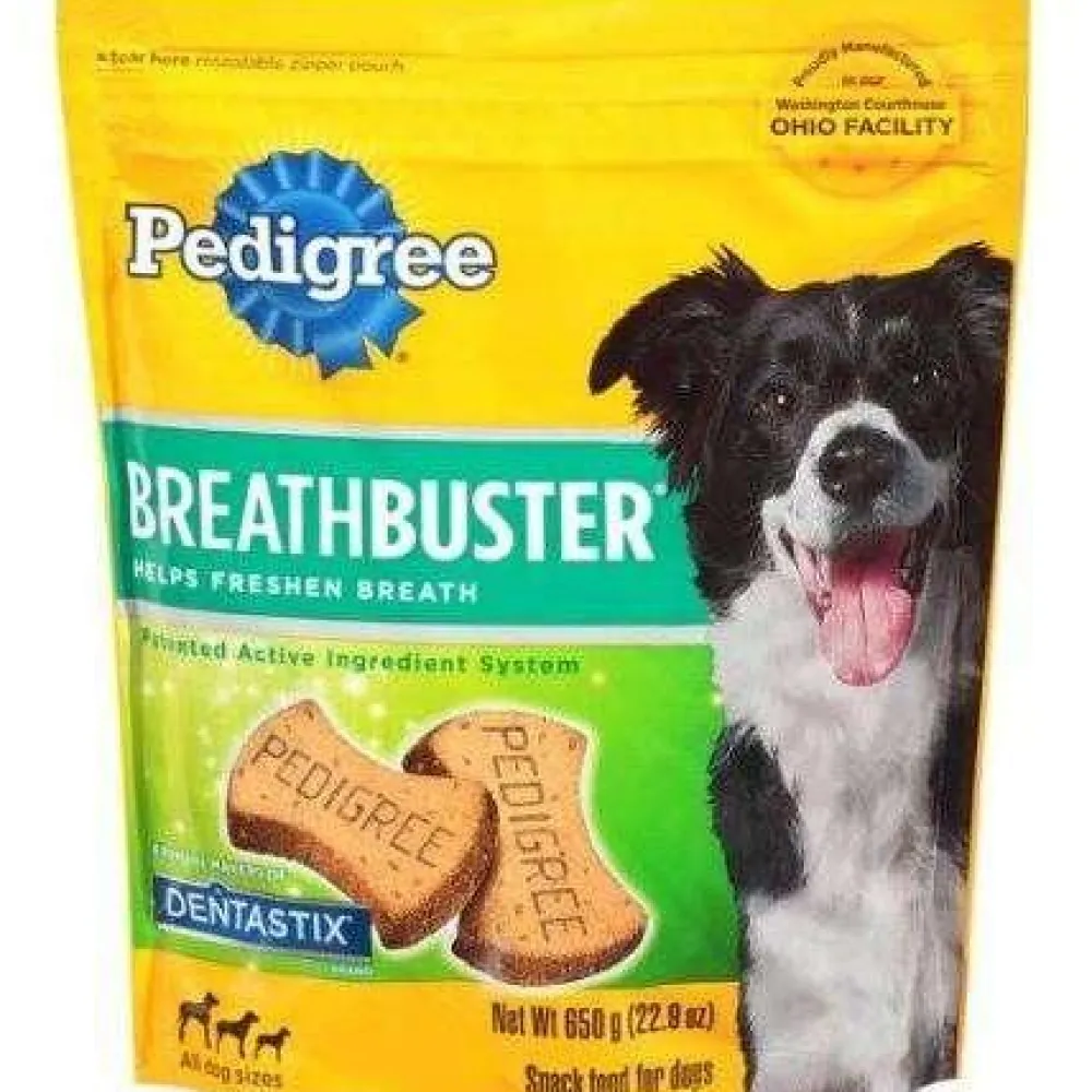 Clearance Pedigree Breathbuster Dog Biscuit Treats Treats & Chews