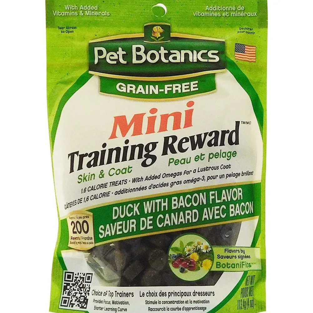 New Mini Grain-Free Training Reward Treats Duck & Bacon Treats Treats & Chews