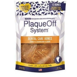 New Plaque Off System Dental Turkey & Cranberry Bones Treats Treats & Chews