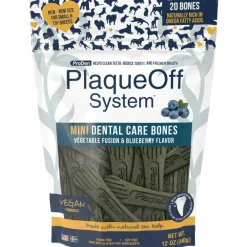 Online Plaque Off System Dental Vegetable & Blueberry Bones Mini Treats Treats & Chews