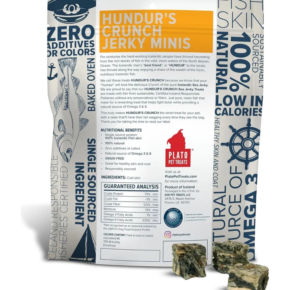 Hot Pet Hundur'S Crunch Jerky Minis Fish Skin Treats Treats & Chews