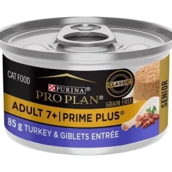 Clearance Canned Cat Food Prime Plus Adult 7+ Turkey & Giblets Wet Food Cans, Pouches, Tetra Paks, Etc.