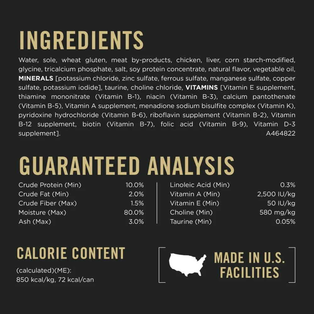 Online Vital Systems Sole Entree in Wet Cat Food Gravy Wet Food Cans, Pouches, Tetra Paks, Etc.