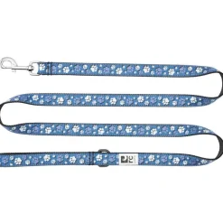 Outlet RC Dog Leash Fresh Tracks Blue Supplies Leashes, Collars, Beds, Flea & Tick, Etc.