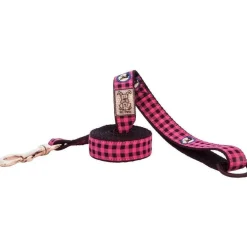 Discount RC Dog Leash Pattern Pink Buffalo Plaid Supplies Leashes, Collars, Beds, Flea & Tick, Etc.