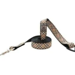 Discount RC Dog Leash Pattern Tan Tartan Supplies Leashes, Collars, Beds, Flea & Tick, Etc.