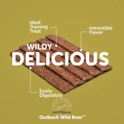 New Outback Wild Boar Exotic Jerky Treats Treats & Chews